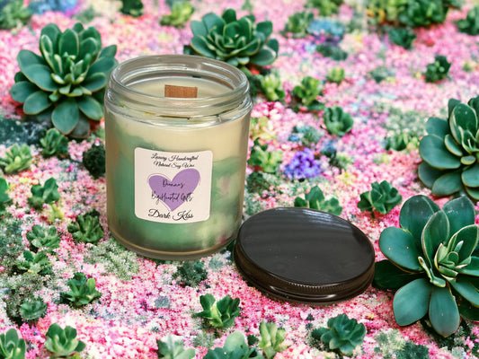 Dark Kiss Handcrafted Marble Luxury Soy Candle