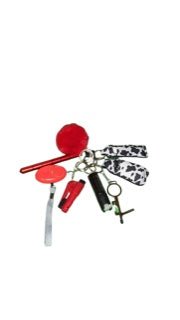 Cow Print Self-Defense Keychain