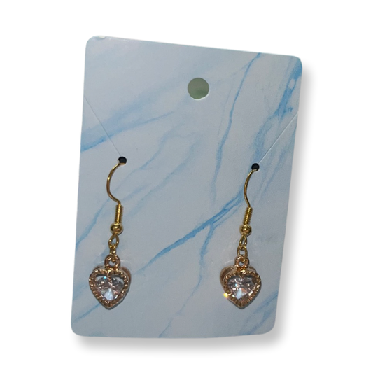 Gold Heart Earring